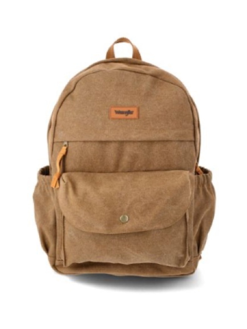 Wrangler Men's & Women's Washed Canvas Tan Laptop Backpack